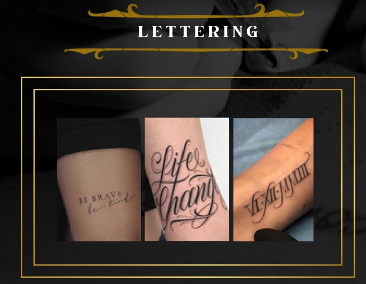 Lettering - Laura Carmona Tattoo Manizales - MaJu Studios