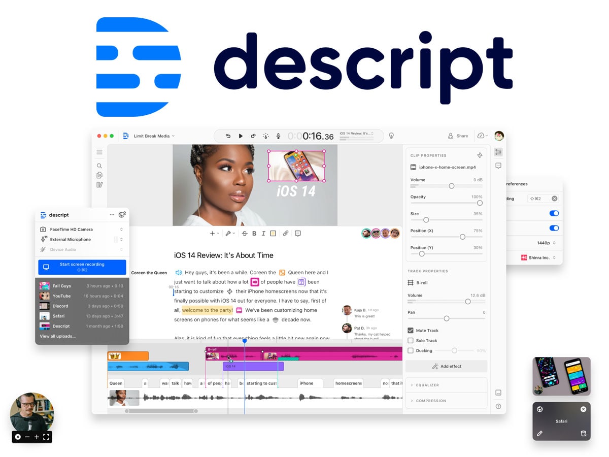 Descript herramienta de IA - MaJu Studios
