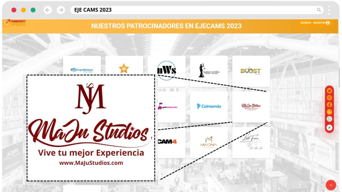 MaJu Studios Patrocinar Eje Cams 2023