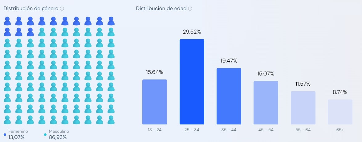 Datos demográficos de Skyprivate – Visitantes Skyprivate MaJu Studios